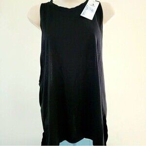 icyzone TK16-P Women's Black Yoga/Workout Racerback Tank Top Size: S (NWT)